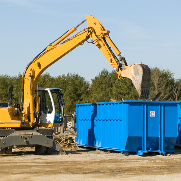 what size residential dumpster rentals are available in Fairplain